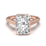 Cathedral Solitaire Frame 1.8mm thickness Yellow Gold