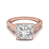 Cathedral Solitaire Frame 1.8mm thickness Yellow Gold
