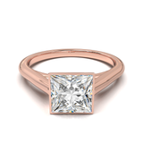 Cathedral Solitaire Frame 1.8mm thickness Yellow Gold