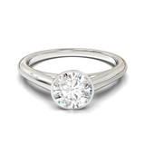Cathedral Solitaire Frame 1.8mm thickness Yellow Gold