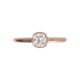 Cathedral Solitaire Frame 1.8mm thickness Yellow Gold