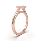 Cathedral Solitaire Frame 1.8mm thickness Yellow Gold