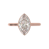 Cathedral Solitaire Frame 1.8mm thickness Yellow Gold