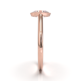 Cathedral Solitaire Frame 1.8mm thickness Yellow Gold