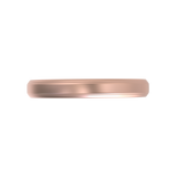 Argolla Beveled Mate Oro Rosa