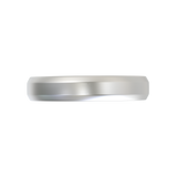 Argolla Beveled Mate Oro Blanco