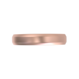 Argolla Beveled Mate Oro Rosa