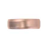 Argolla Beveled Mate Oro Rosa