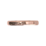 Argolla Beveled Pulida Oro Rosa