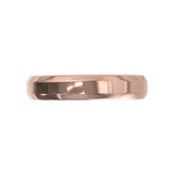 Argolla Beveled Pulida Oro Rosa