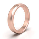 Argolla Beveled Mate Oro Rosa