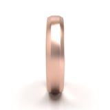 Argolla Beveled Mate Oro Rosa