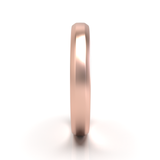 Argolla Beveled Mate Oro Rosa