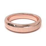 Argolla Beveled Pulida Oro Rosa