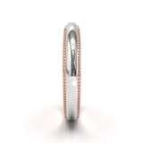 Argolla Milgrain 2 Tonos OB/OR