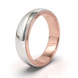 Argolla Milgrain 2 Tonos OB/OR