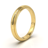 Argolla Milgrain Oro Amarillo