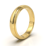 Argolla Milgrain Oro Amarillo