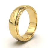 Argolla Milgrain Oro Amarillo