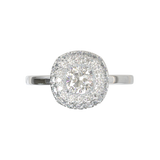 White Gold Double Halo Frame