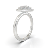 White Gold Double Halo Frame