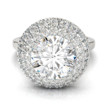 White Gold Double Halo Frame