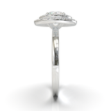 White Gold Double Halo Frame