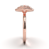 Rose Gold Double Halo Frame