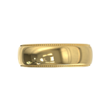 Argolla Milgrain Oro Amarillo