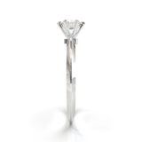 Anillo de compromiso Solitario tipo Tiffany con Diamante 0.50cts