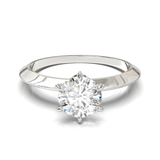 Anillo de compromiso Solitario tipo Tiffany con Diamante 1cts