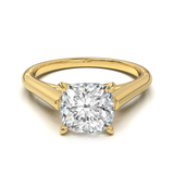 Cathedral Solitaire Frame 1.8mm thickness Yellow Gold