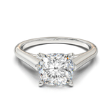 Cathedral Solitaire Frame 1.8mm thickness White Gold