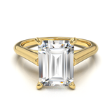 Cathedral Solitaire Frame 1.8mm thickness Yellow Gold