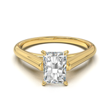 Cathedral Solitaire Frame 1.8mm thickness Yellow Gold