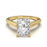 Cathedral Solitaire Frame 1.8mm thickness Yellow Gold