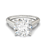 Cathedral Solitaire Frame 1.8mm thickness White Gold