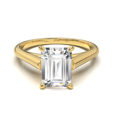 Cathedral Solitaire Frame 1.8mm thickness Yellow Gold
