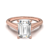 Cathedral Solitaire Frame 1.8mm thickness Rose Gold