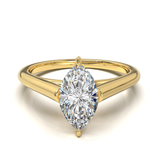 Cathedral Solitaire Frame 1.8mm thickness Yellow Gold