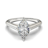 Cathedral Solitaire Frame 1.8mm thickness White Gold