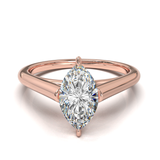 Cathedral Solitaire Frame 1.8mm thickness Rose Gold
