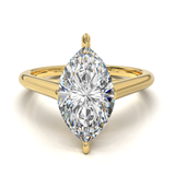 Cathedral Solitaire Frame 1.8mm thickness Yellow Gold