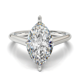 Cathedral Solitaire Frame 1.8mm thickness White Gold