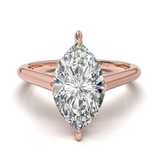 Cathedral Solitaire Frame 1.8mm thickness Rose Gold
