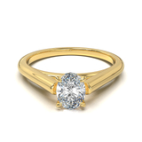 Cathedral Solitaire Frame 1.8mm thickness Yellow Gold