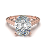 Cathedral Solitaire Frame 1.8mm thickness Rose Gold