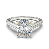 Cathedral Solitaire Frame 1.8mm thickness White Gold