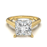 Cathedral Solitaire Frame 1.8mm thickness Yellow Gold