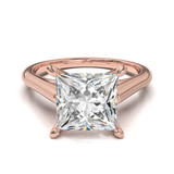 Cathedral Solitaire Frame 1.8mm thickness Rose Gold